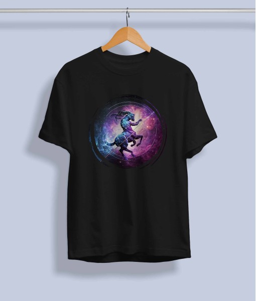 Дамска тениска с илюстрация Зодия Стрелец - TShirtArtShop.com